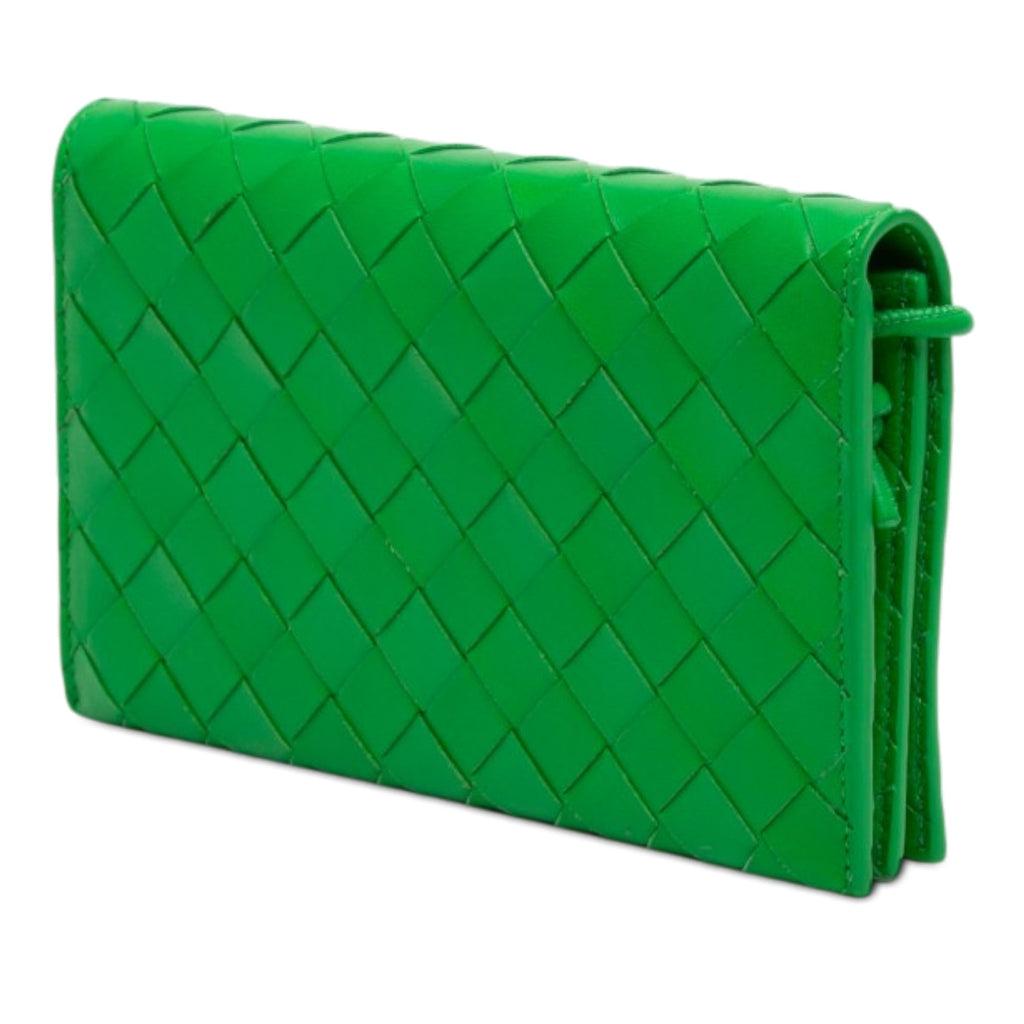 Nappa Intrecciato Wallet On Strap