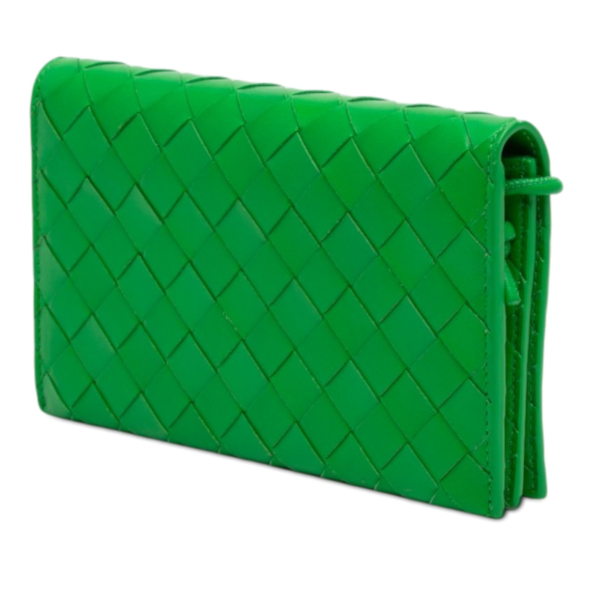 Nappa Intrecciato Wallet On Strap