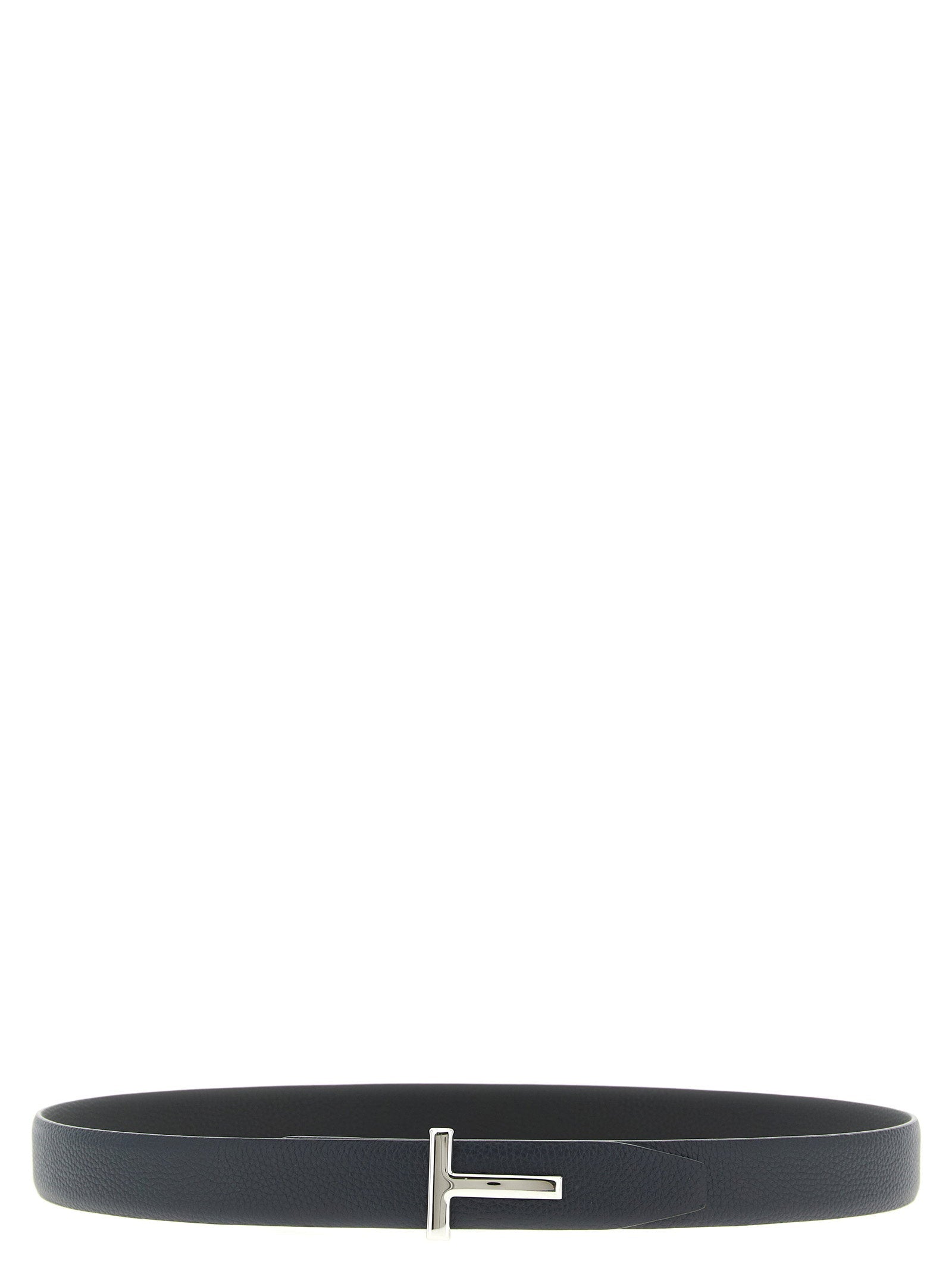Tom Ford Hammered Reversible Leather Belt — Black