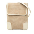 Suede Anagram Crossbody