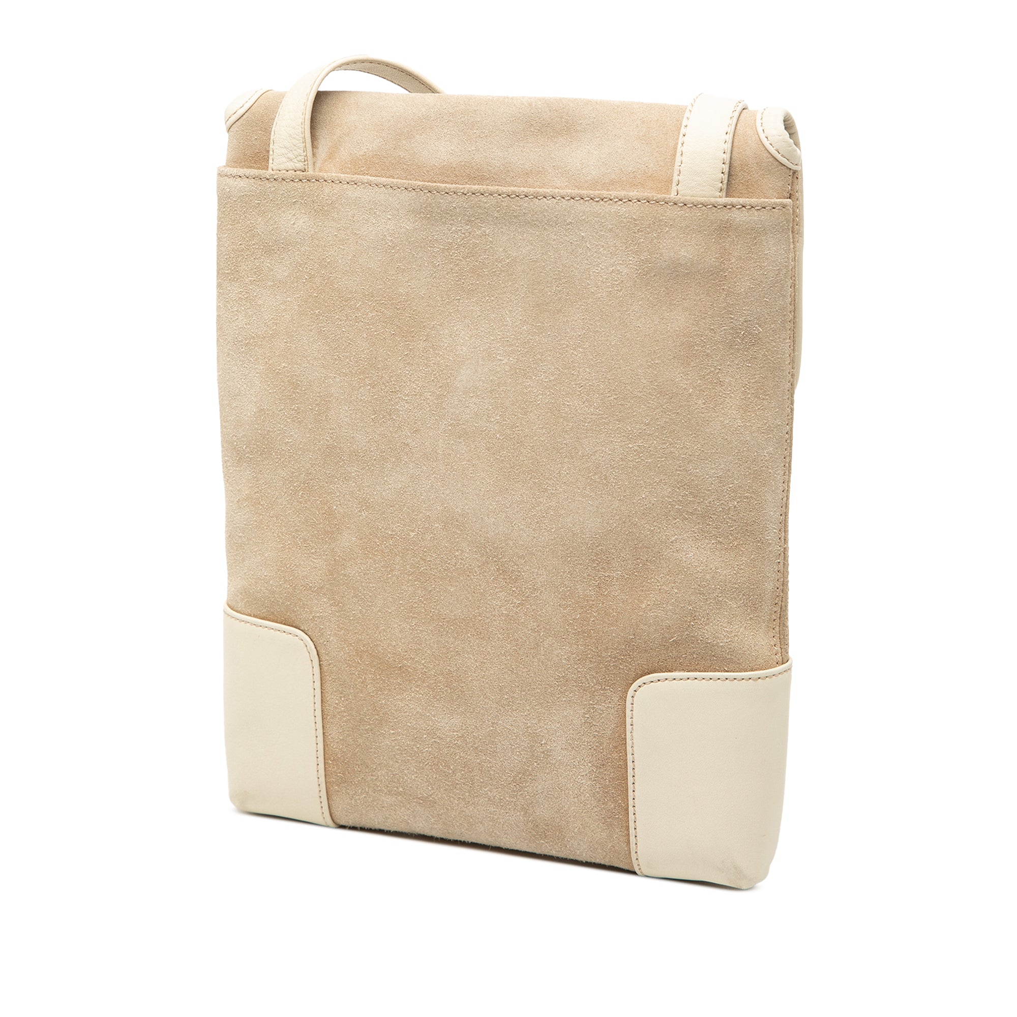 Suede Anagram Crossbody