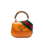 Mini Calfskin Web 1947 Bamboo Top Handle Bag