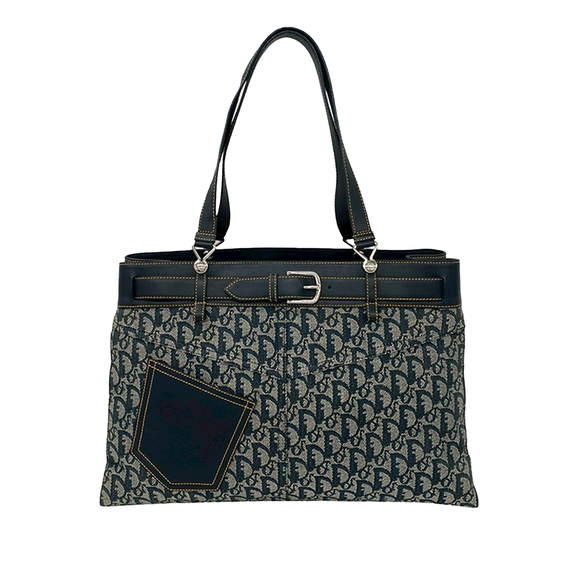 Diorissimo Trotter Canvas Jeans Pocket Tote
