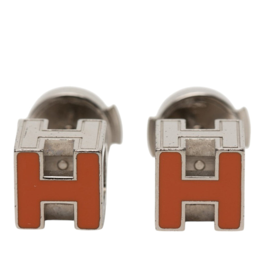 Palladium Plated Lacquered Cage dH Earrings
