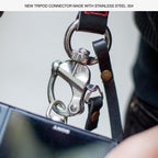 Berlin #701 - Black dual leather camera strap
