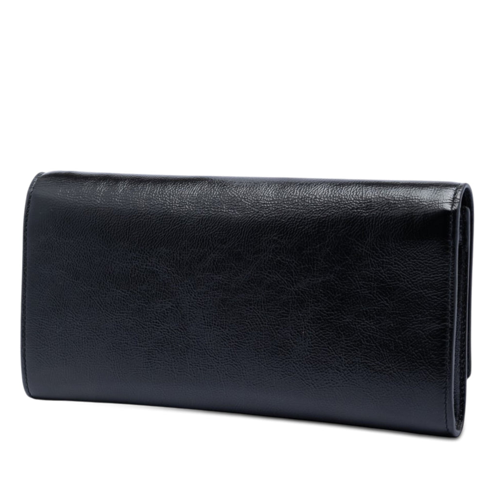Small Textured Patent Monogram Belle De Jour Clutch