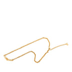 Gold Plated Rhinestone CD Pendant Necklace