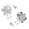 Silver Thatyana Earring - Drop Babado Collection
