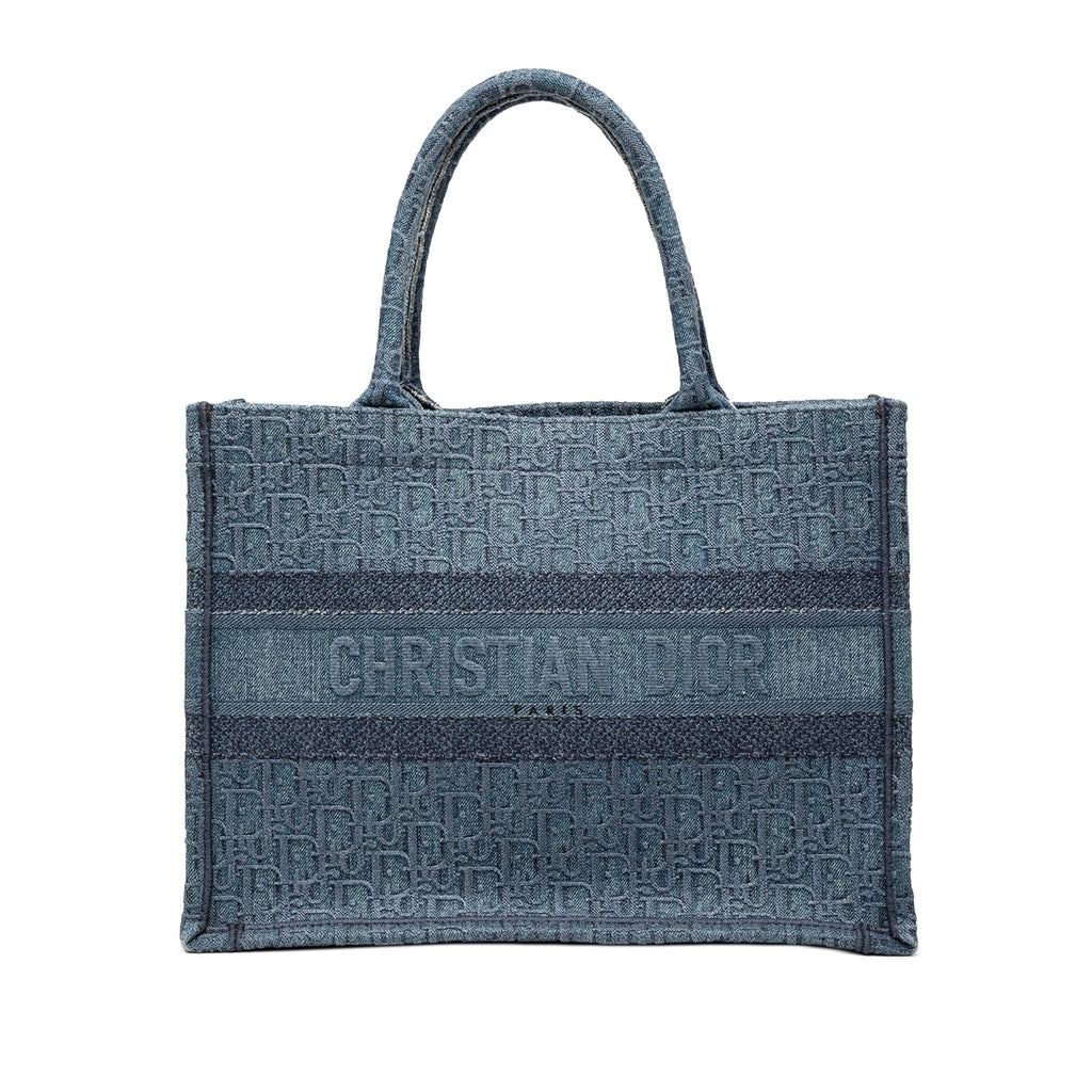 Medium Oblique Denim Book Tote