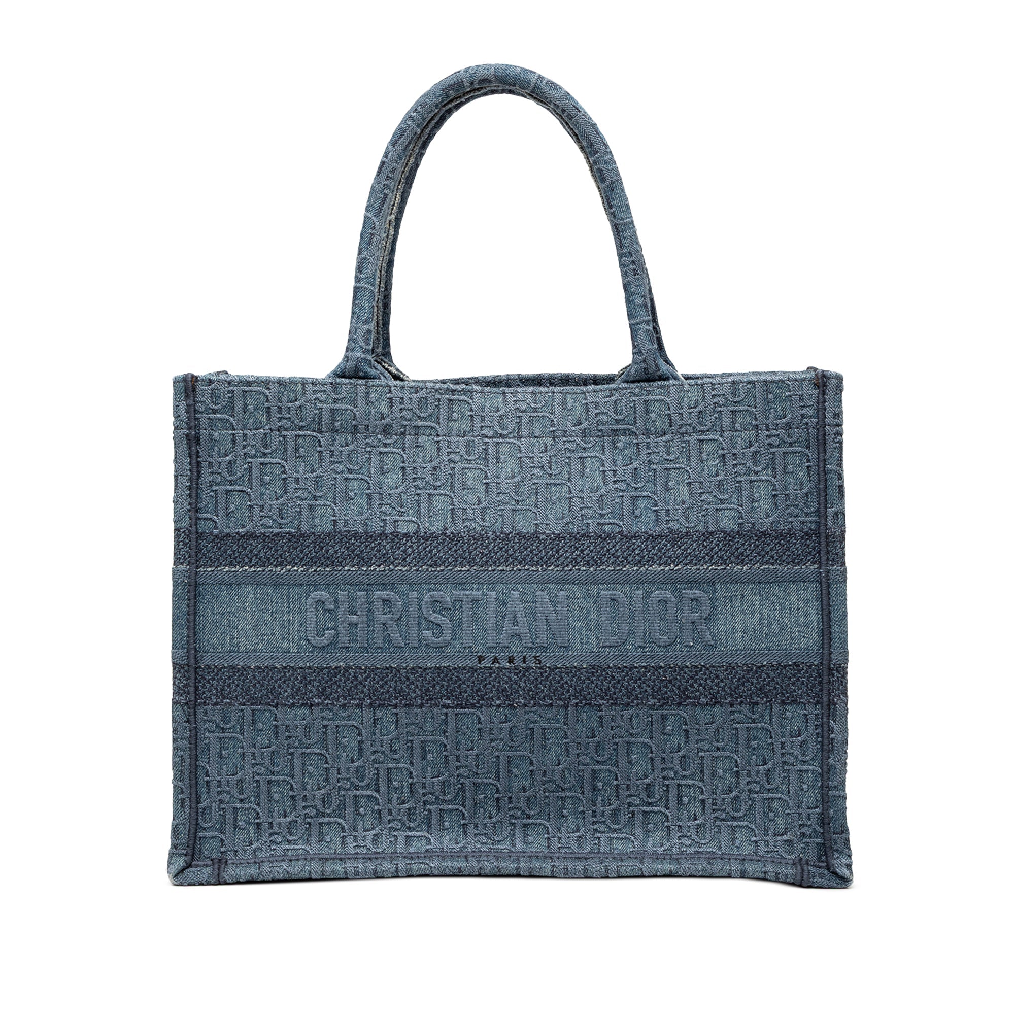Medium Oblique Denim Book Tote