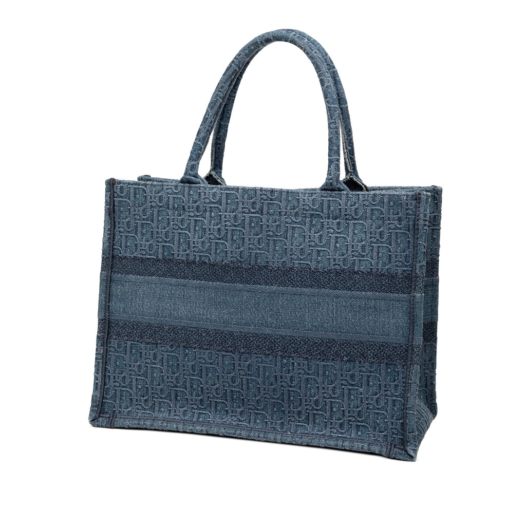 Medium Oblique Denim Book Tote
