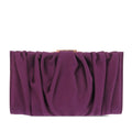 Satin Gancini Clutch with Chain