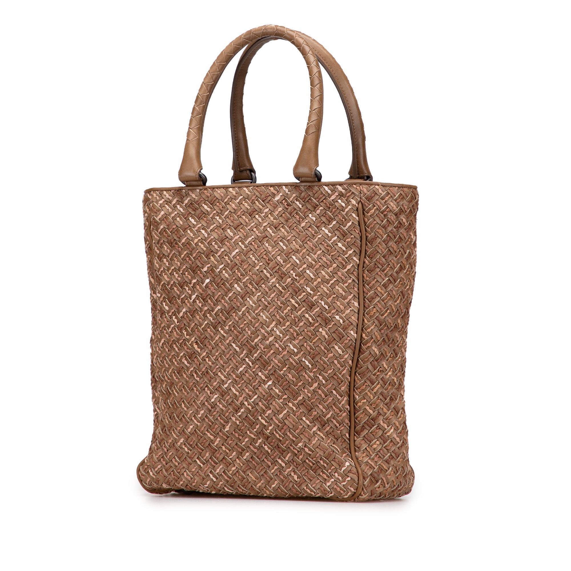 Calfskin Intrecciato Paglia Tote