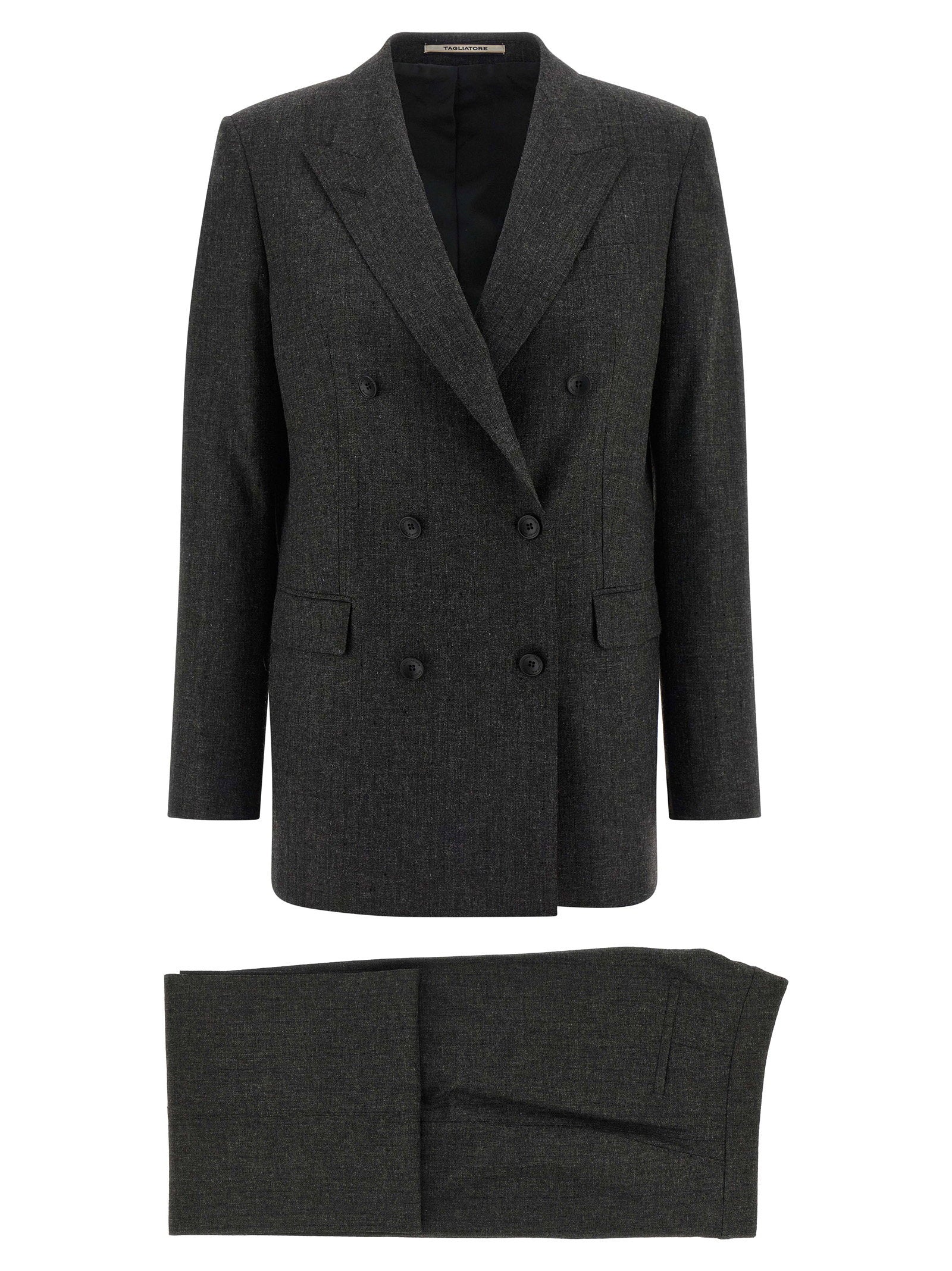 Tagliatore Jasmine Pant Suit — Charcoal