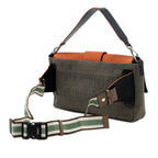 Large Zucca Canvas and Leather Convertible Belt Baguette