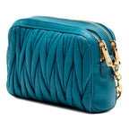 Quilted Leather Double Zip Camera Bag