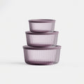 GENICOOK Tinted Round Container Set