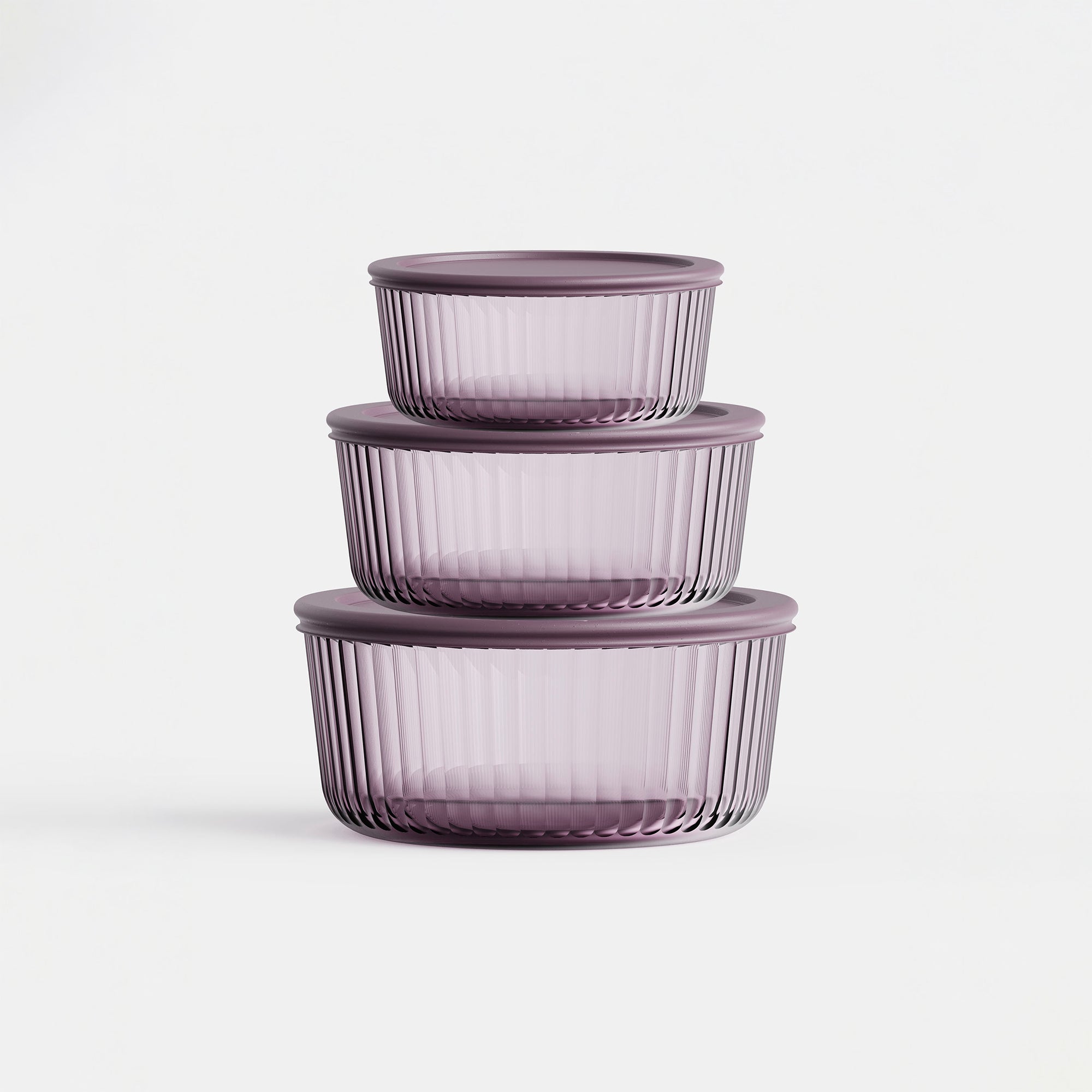 GENICOOK Tinted Round Container Set