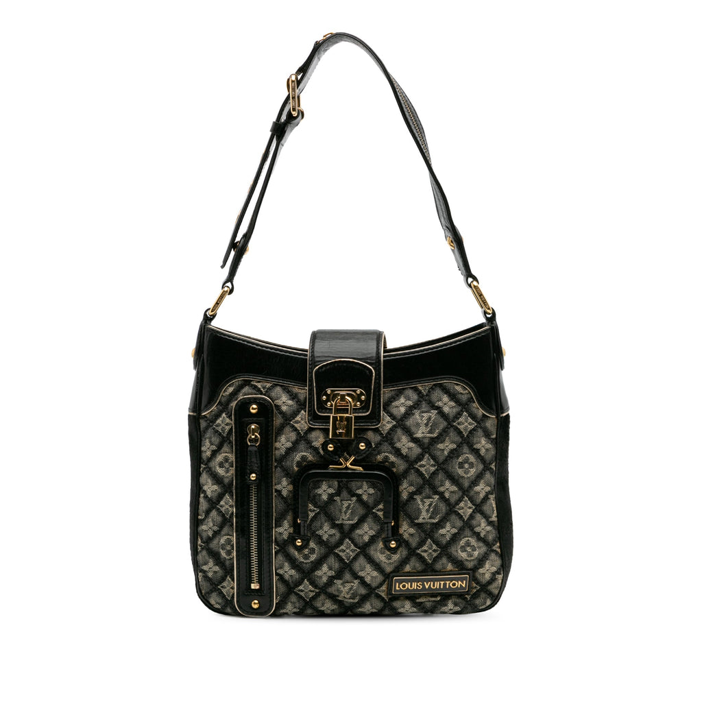 Quilted Monogram Denim Musette