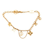 Gold Plated Monogram Blooming Supple Bracelet