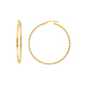 2mm x 50mm Square Full DC Hoop Earrings