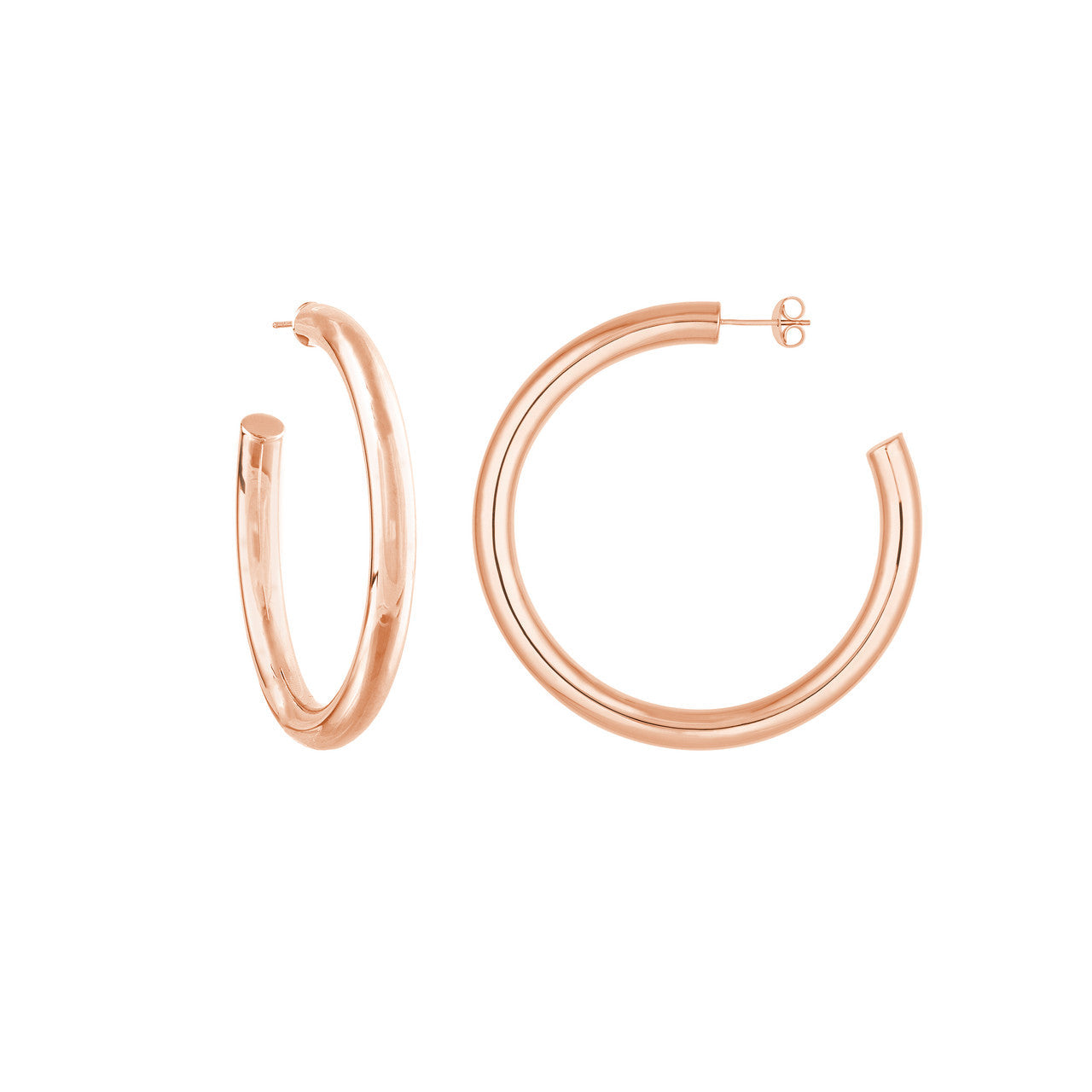 5mm x 50mm Tube Hoop Earrings