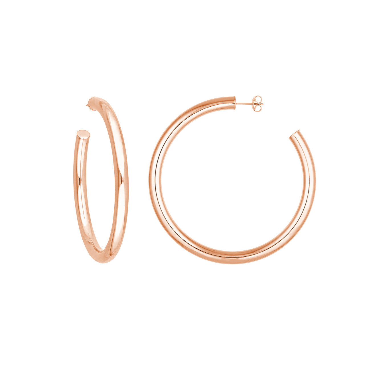 5mm x 60mm Tube Hoop Earrings