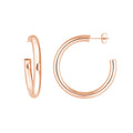 4mm x 35mm Tube Hoop Earrings