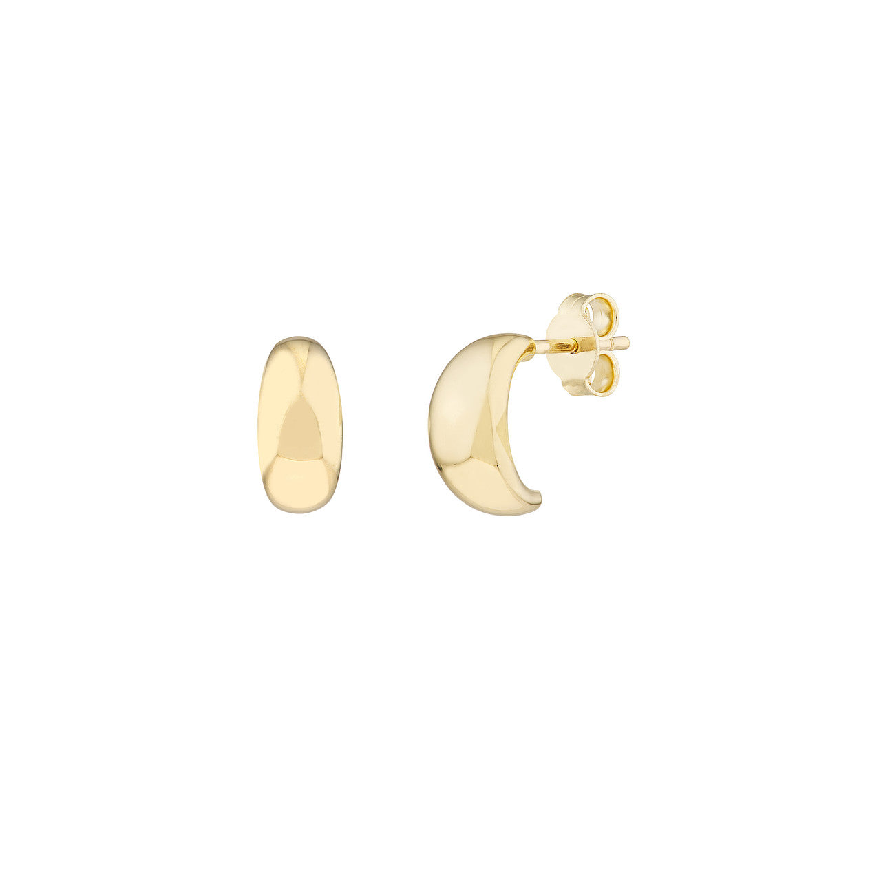 High Polished 1/2 Hoop