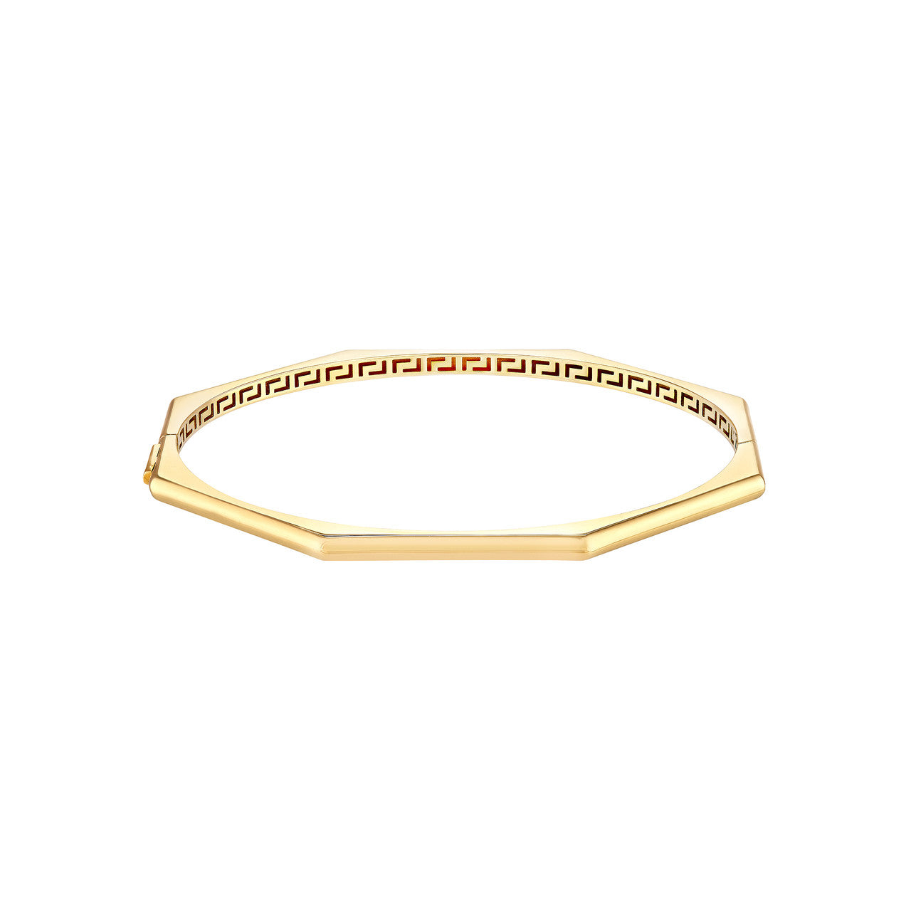 Geometric Octagon Bangle Bracelet