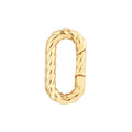 Oval Twist Link Snap Lock