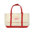 Canvas Carry-All Tote, Red By The Mahjong House