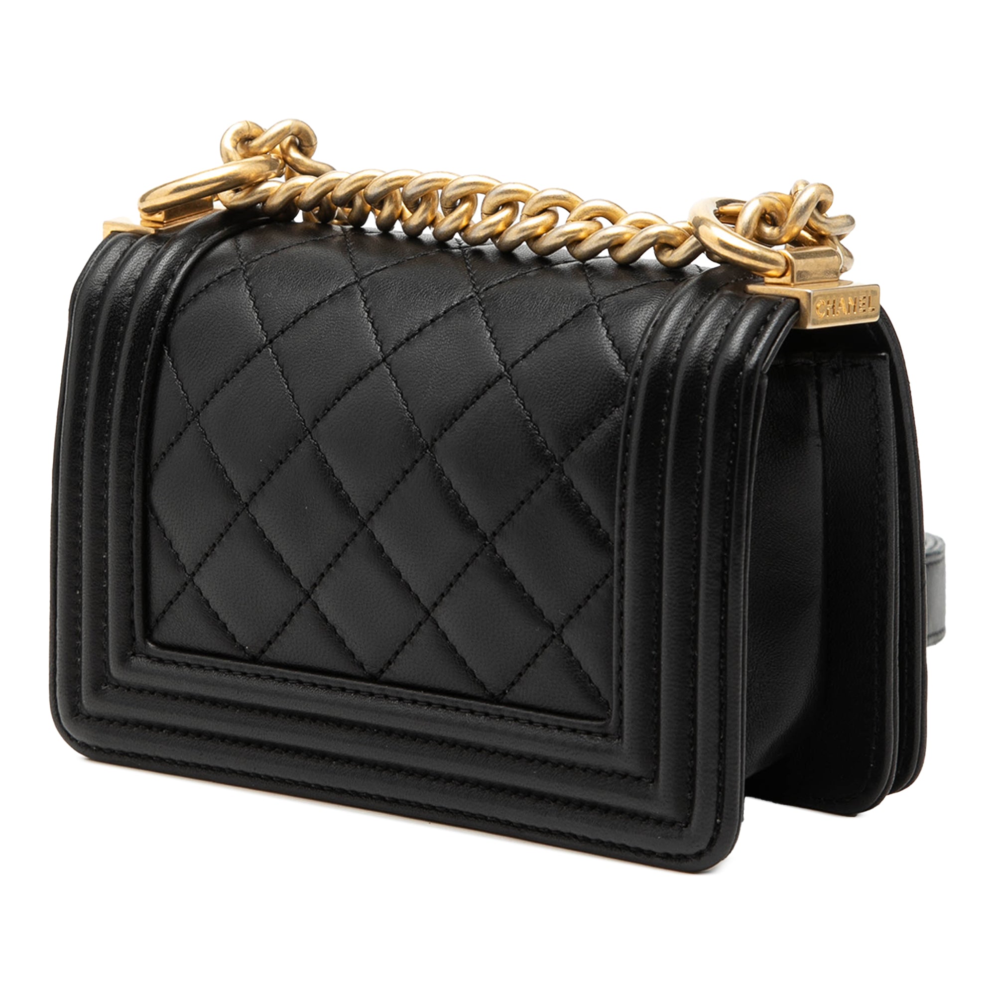 Mini Quilted Lambskin Boy Flap