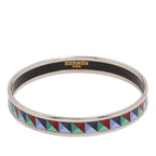 Narrow Enamel Clous de Trompe Bangle 65