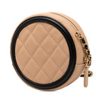 Caviar CC Filigree Round Crossbody