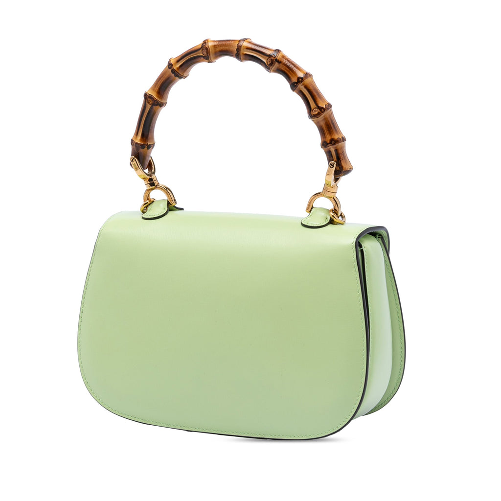 Small Calfskin 1947 Bamboo Top Handle Bag