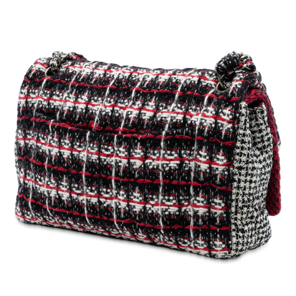 Medium CC Tweed Multi Print Double Flap