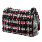 Medium CC Tweed Multi Print Double Flap
