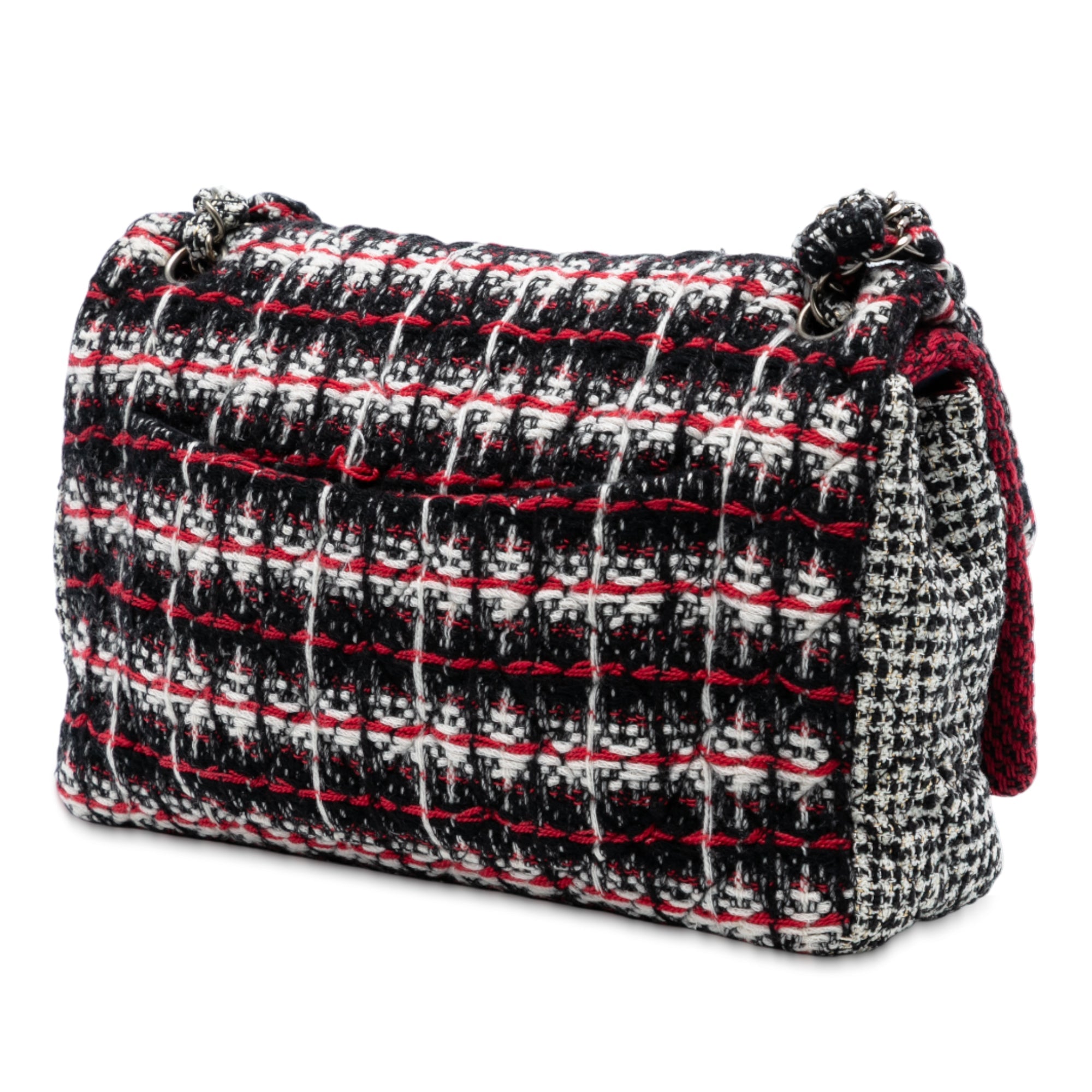 Medium CC Tweed Multi Print Double Flap