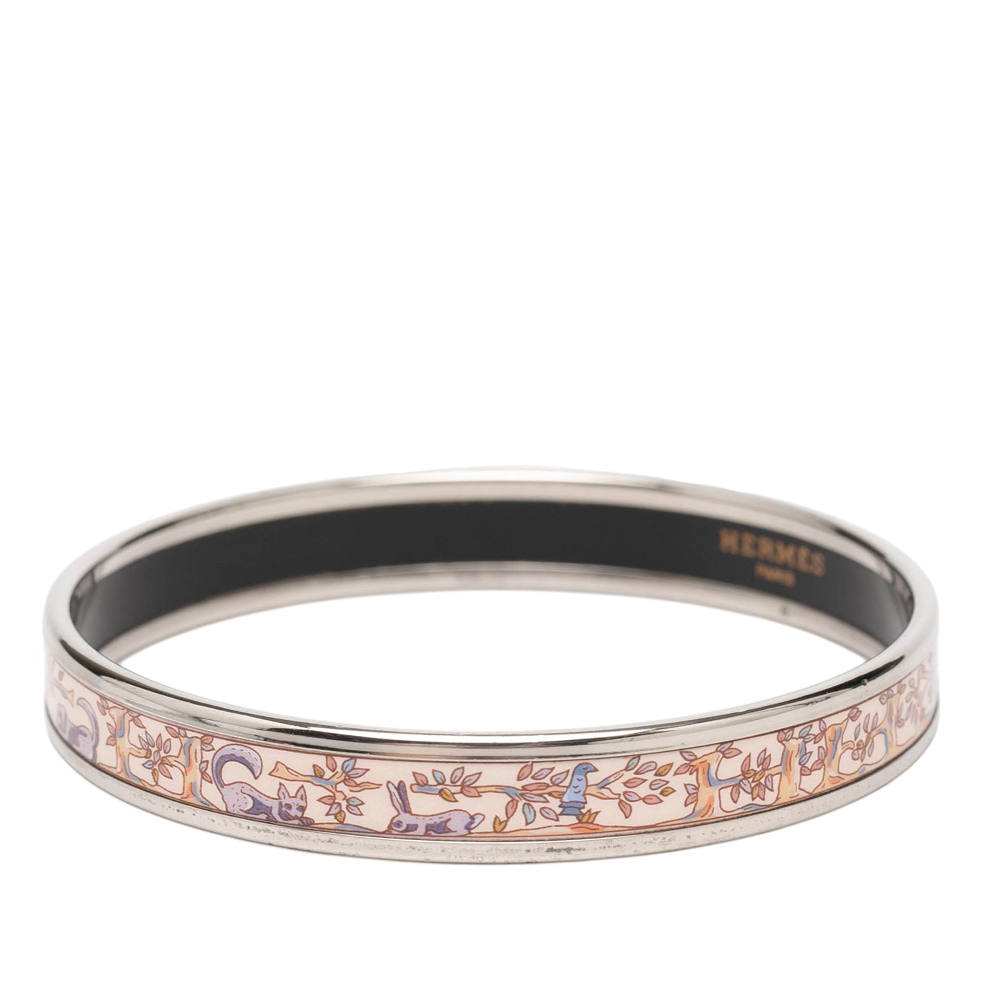 Narrow Forest Animals Enamel Bangle 65