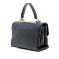 Small Quilted Lambskin Trendy Spirit Top Handle Bag