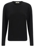 Lemaire Cotton Jersey Crewneck Sweater — Black