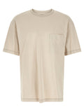 Lemaire Cotton-Linen Blend T-Shirt — Beige