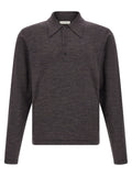Lemaire Merino Mouliné Wool Shirt — Brown