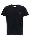 Marant Logo-Flocked Cotton T-shirt — Black
