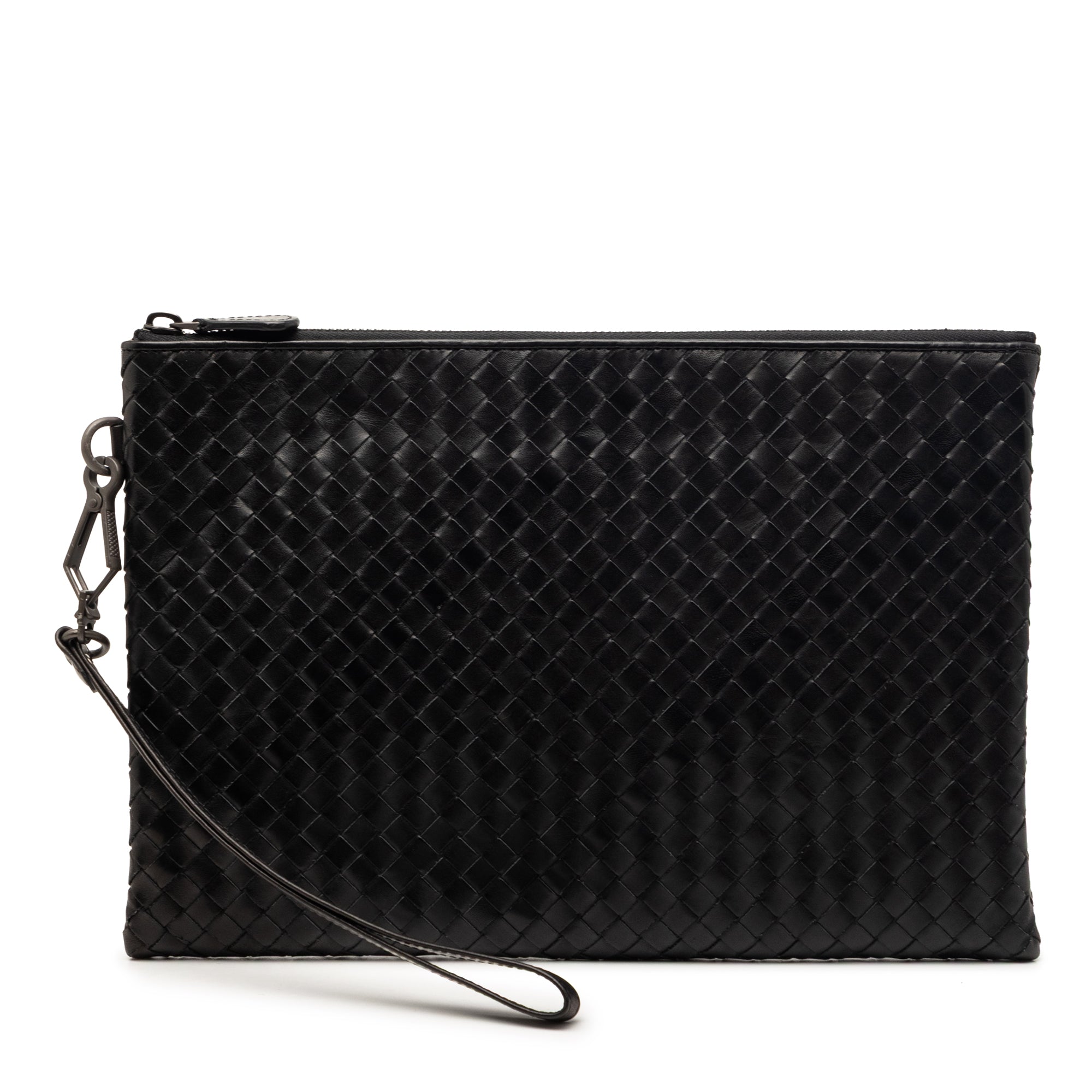 Nappa Intrecciato Wristlet Clutch