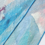Blue Silk Foulard Mediterráneos