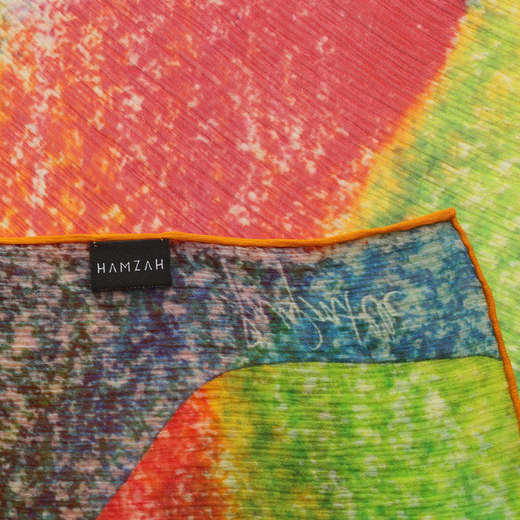 Multicolor Silk Scarf Calidoscopic