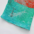 Multicolor Silk Scarf Fucsia Paradis