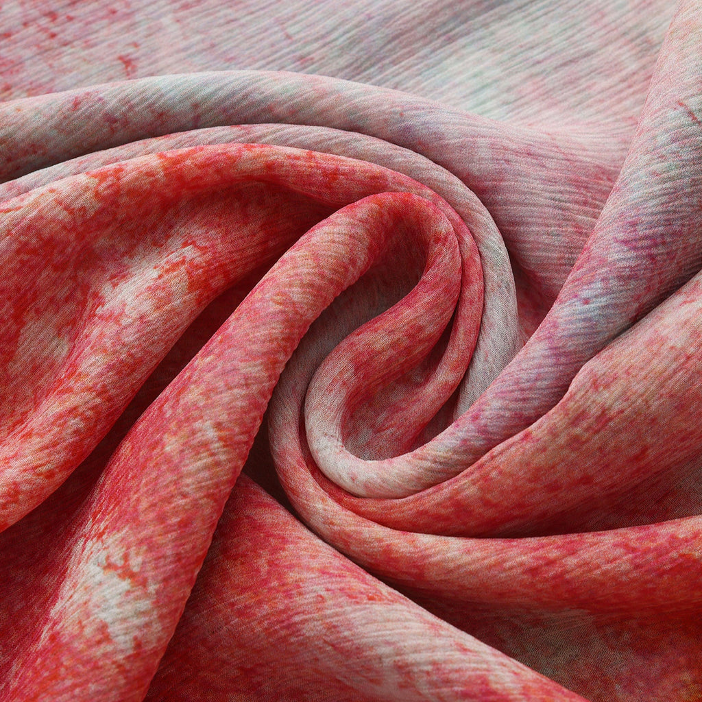 Multicolor Silk Scarf Fucsia Paradis